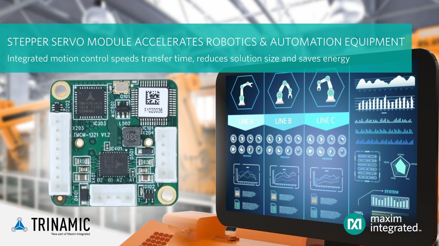 Trinamic’s Servo Controller/Driver Module Accelerates Robotics and Automation Equipment While Cutting Power Loss by 75 Percent